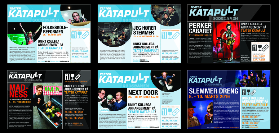 PR- and Marketing material for Theater Katapult